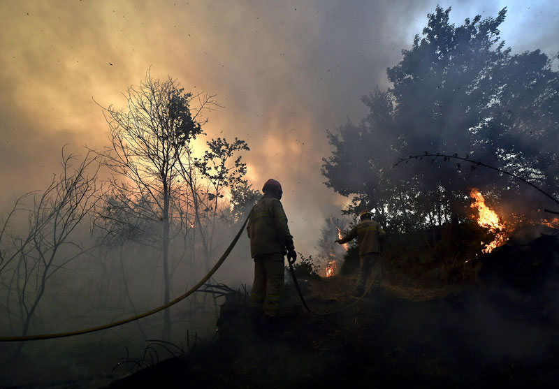 Вила Нова, Португал - пожар (Фото: EPA / NUNO ANDRE FERREIRA)