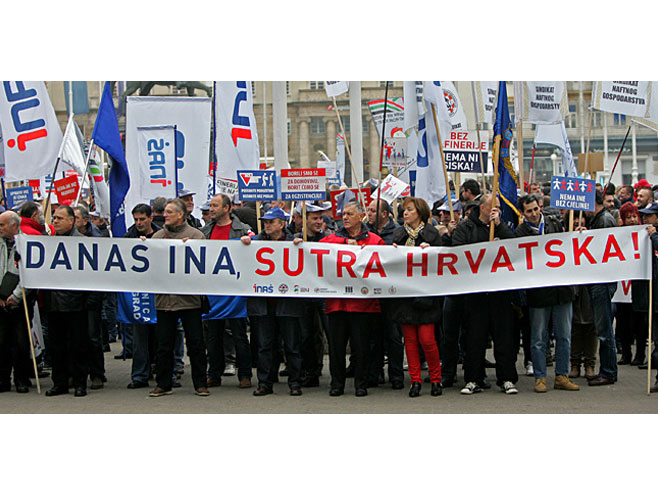 Протести у Загребу - Фото: Cropix