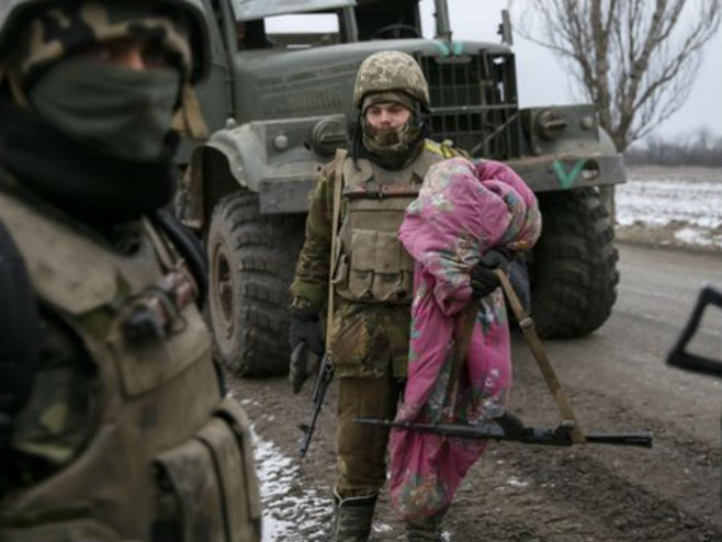 Украјинска војска код Дебаљцева - Фото: REUTERS