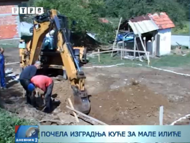 Изградња куће за мале Илиће - Фото: РТРС