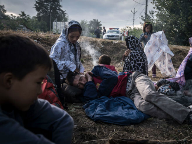Мигранти након преласка границе Србија - Мађарска (Sergey Ponomarev for The New York Times) - 