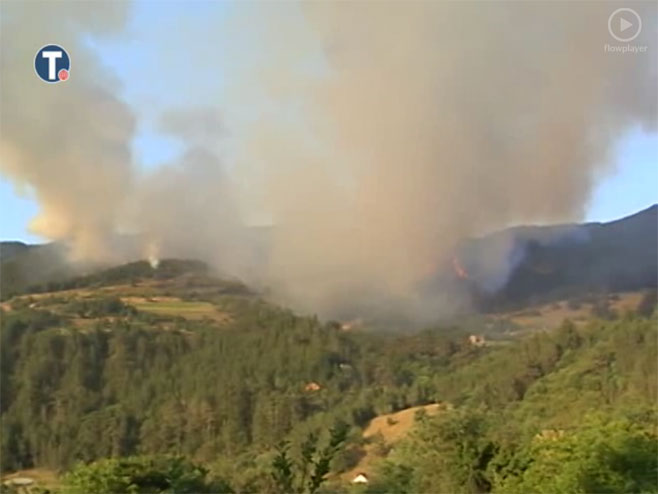 Пожар код манастира Студеница - Фото: Screenshot