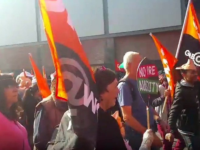 Протести у Манчестеру - Фото: Screenshot/YouTube