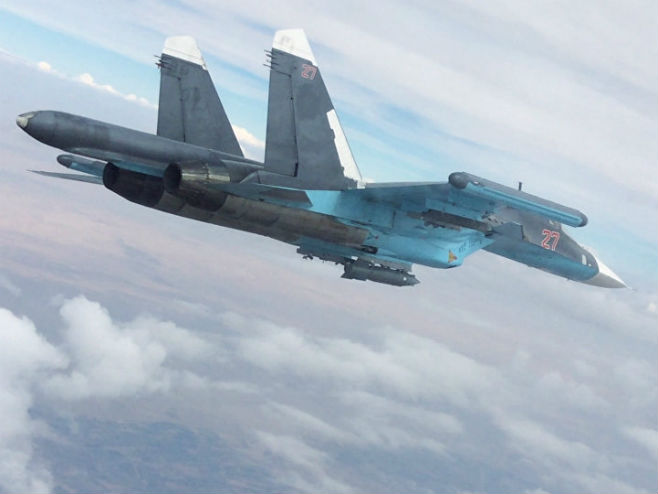 Руски борбени авион (фото: © Министарство одбране Русије/rs.sputniknews.com) - 