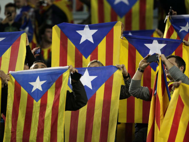 Присталице независности Каталоније - Фото: AP