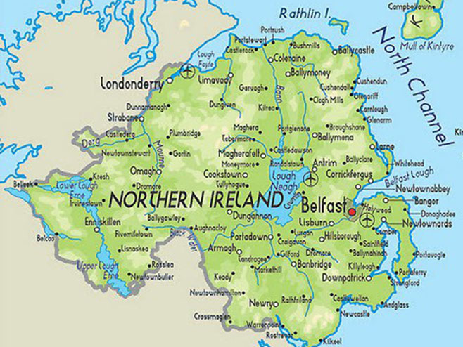 Сјеверна Ирска - географска мапа (фото:tellmamauk.org) - 