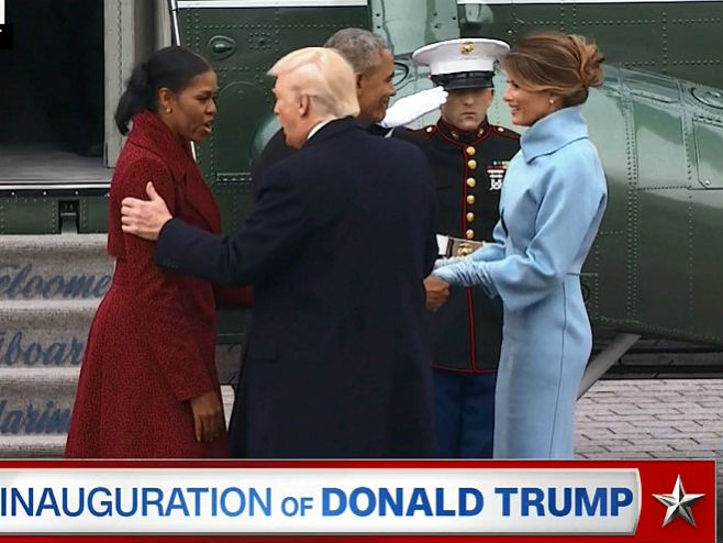 Доналд Трамп и Барак Обама са супругама - Фото: CNN