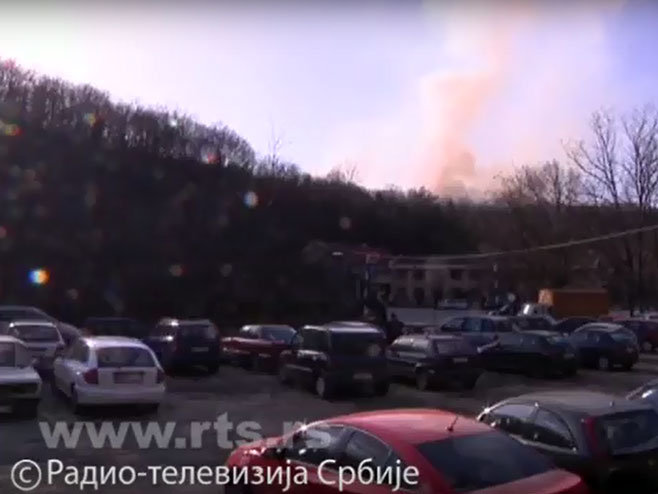 Пожар и експлозије у Ремонтном заводу у Крагујевцу - Фото: РТС