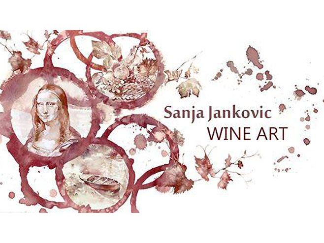 Сања Јанковић - умјетница из Србије (Фото: Facebook /Wine Art) - 