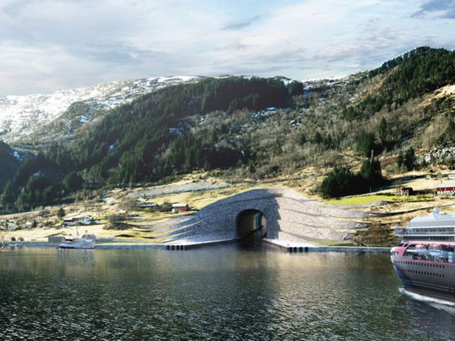 Норвешка -тунел (фото:twitter.com) - 