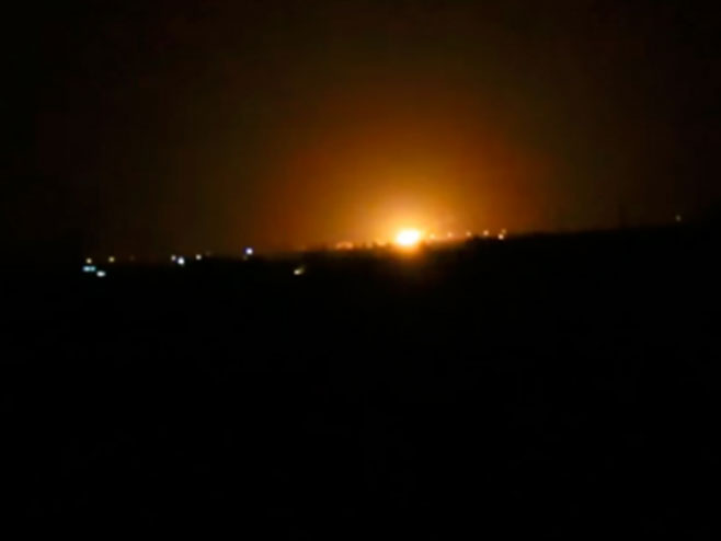 Дамаск експлозија код аеродрома - Фото: Screenshot