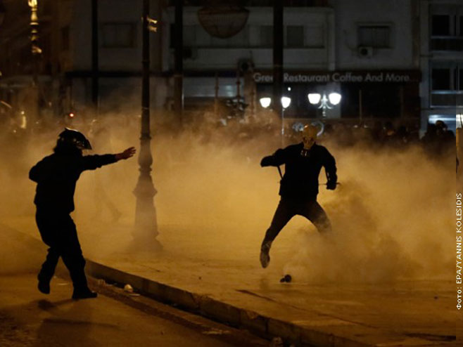 Грчка - протести - Фото: РТС