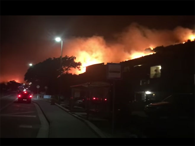 Пожар у Тучепима - Хрватска - Фото: Screenshot/YouTube