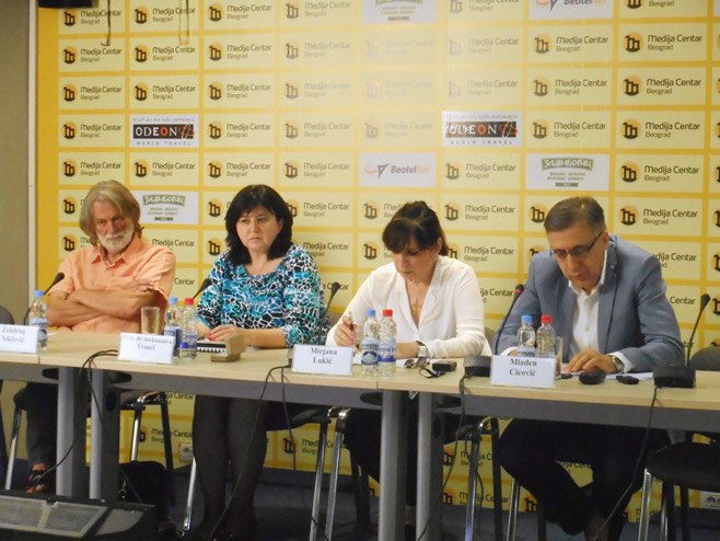 Конференција за новинаре поводом Сајма књига у Андрићграду - Фото: СРНА