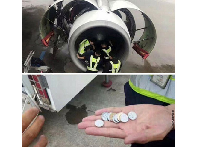 Старија путница убацила новчиће „за срећу“ у мотор авиона - Фото: РТС