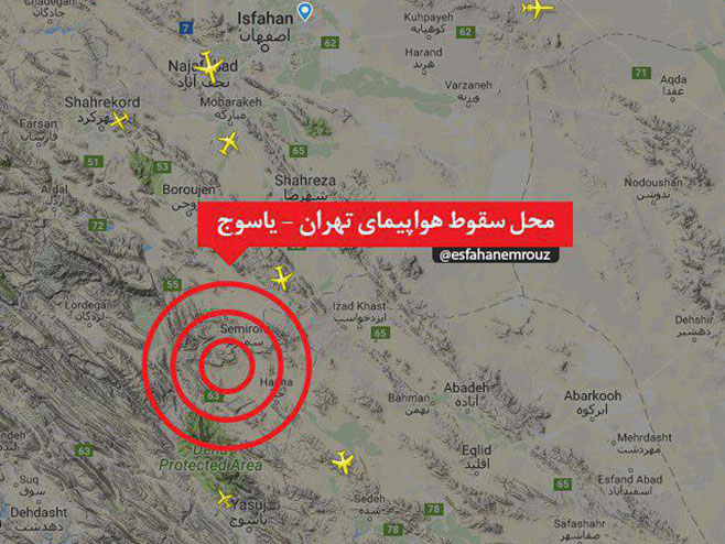 Иран - пао авион (фото:twitter.com) - 