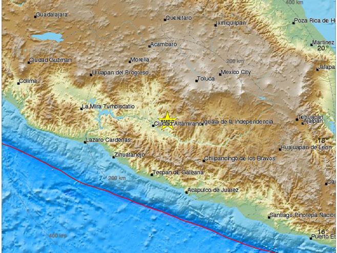 Земљотрес у Мексику (Фото: www.emsc-csem.org) - 
