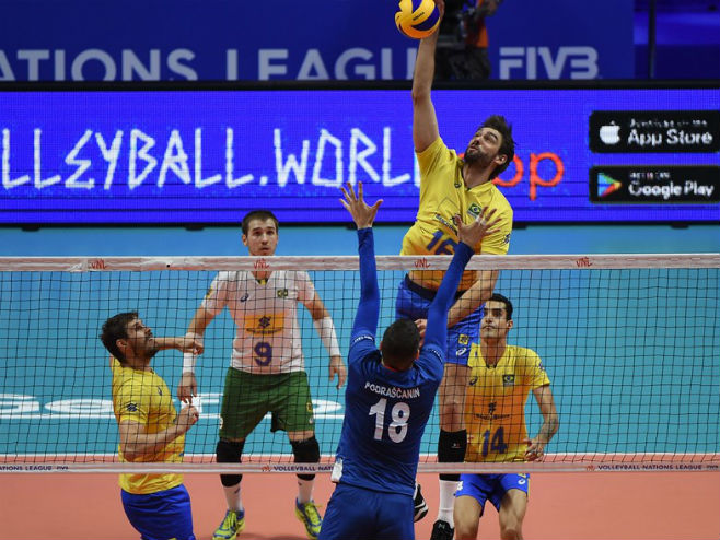 Лига нација: Бразил - Србија (Фото: volleyball.world) - 