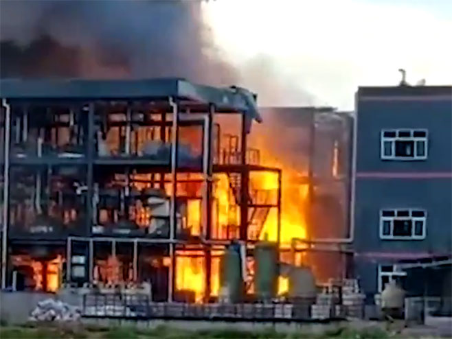 Кина- експлозија у фабрици - Фото: Screenshot