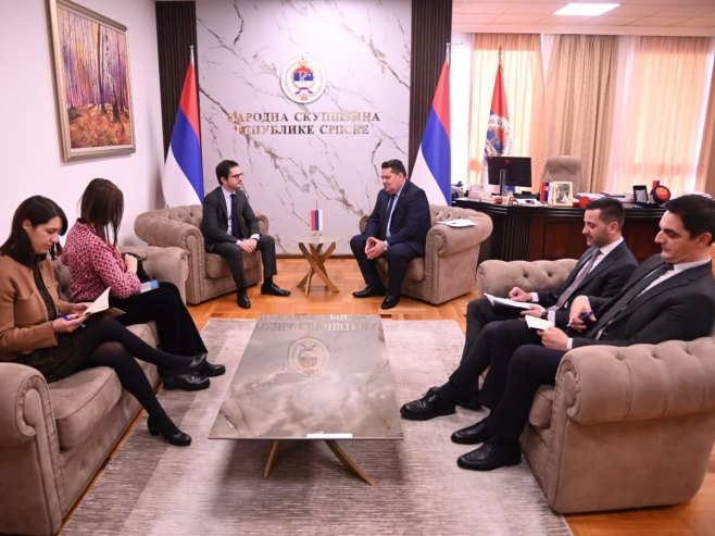 Састанак Стевандић-Делмас Састанак Стевандић-Делмас - Фото: Уступљена фотографија