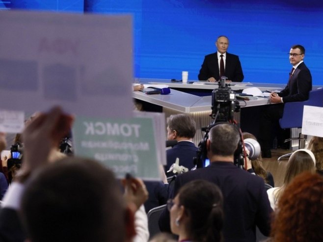 Годишња конференција Путина (Фото: EPA/SERGEI ILNITSKY) Годишња конференција Путина (Фото: EPA/SERGEI ILNITSKY) -