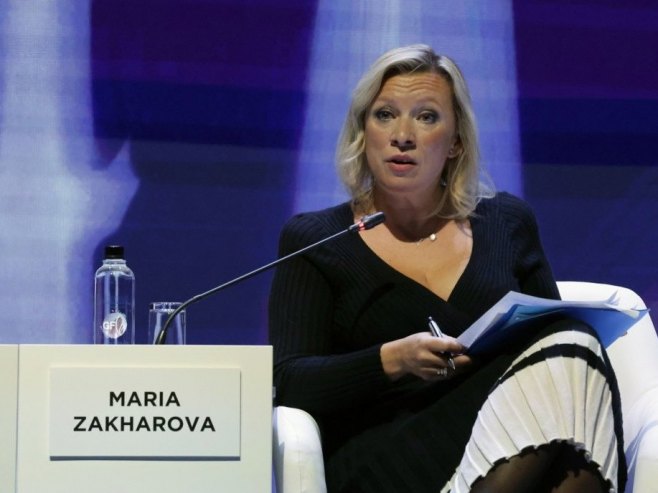 Марија Захарова (Фото: EPA/ANATOLY MALTSEV) Марија Захарова (Фото: EPA/ANATOLY MALTSEV) -