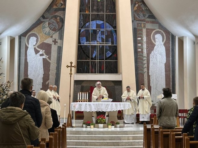 Миса у бањалучкој катедрали Миса у бањалучкој катедрали - Фото: РТРС