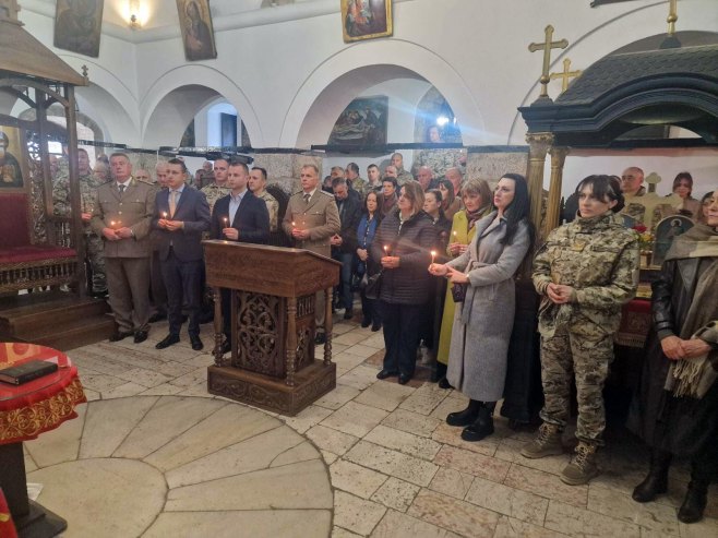 Гогановић у Старој цркви Светих архангела Михаила и Гаврила на Башчаршији, Сарајево Гогановић у Старој цркви Светих архангела Михаила и Гаврила на Башчаршији, Сарајево - Фото: СРНА