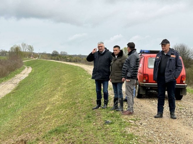 Савски насип у мјесту Млинарице Савски насип у мјесту Млинарице - Фото: РТРС