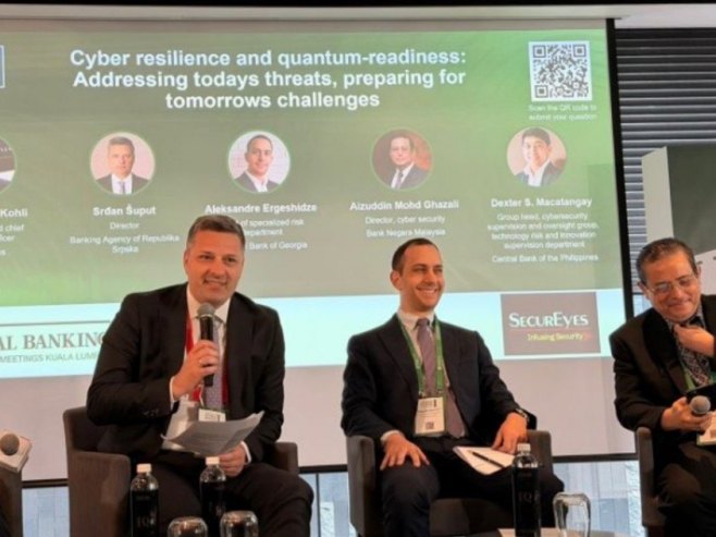 Срђан Шупут на међународном скупу „Централ Банкинг Меетингс“ у Куала Лумпуру Срђан Шупут на међународном скупу „Централ Банкинг Меетингс“ у Куала Лумпуру - Фото: Уступљена фотографија