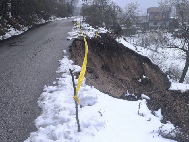 Активирало се клизиште на Снагову Активирало се клизиште на Снагову - Фото: РТРС