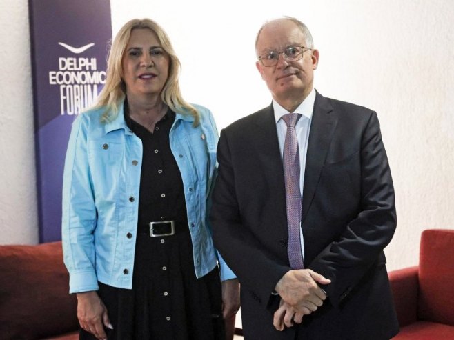 Жељка Цвијановић и Константинос Тасулас (фото: x.com/Cvijanovic_Z) Жељка Цвијановић и Константинос Тасулас (фото: x.com/Cvijanovic_Z) -