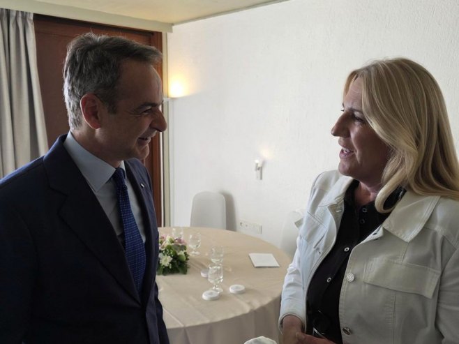 Цвијановић са Мицотакисем (фото: x.com/Cvijanovic_Z) Цвијановић са Мицотакисем (фото: x.com/Cvijanovic_Z) -