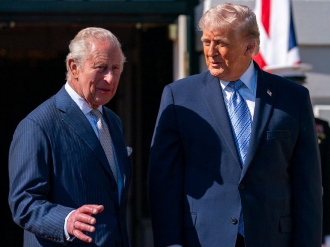 Краљ Чарлс II и Доналд Трамп (Фото: EPA/ALLISON ROBBERT) Краљ Чарлс II и Доналд Трамп (Фото: EPA/ALLISON ROBBERT) -
