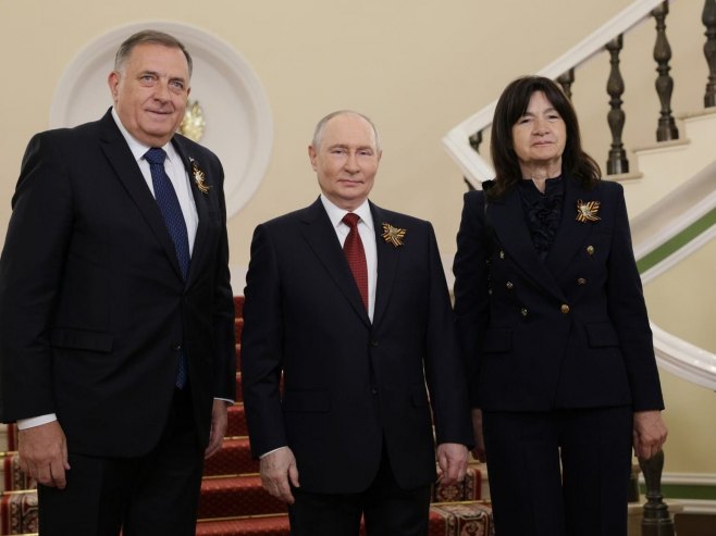 Милорад Додик са супругом на пријему код Владимира Путина Милорад Додик са супругом на пријему код Владимира Путина - Фото: Уступљена фотографија