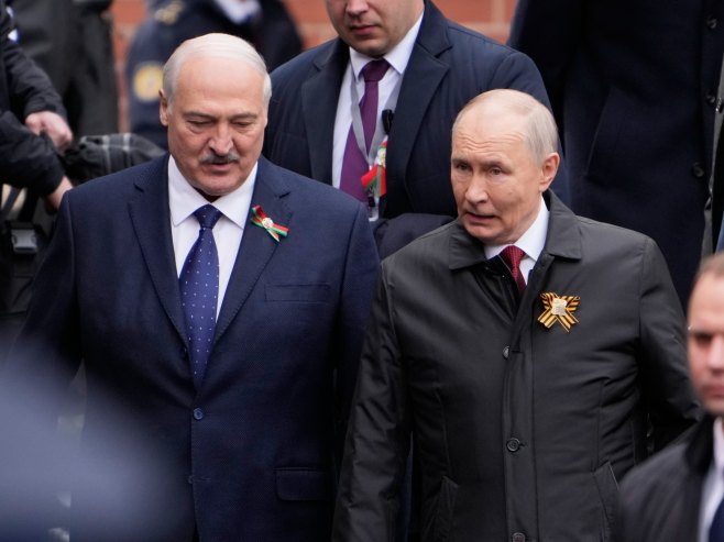 Александар Лукашенко и Владимир Путин (Фото: EPA/PAVEL BEDNYAKOV/POOL) Александар Лукашенко и Владимир Путин (Фото: EPA/PAVEL BEDNYAKOV/POOL) -