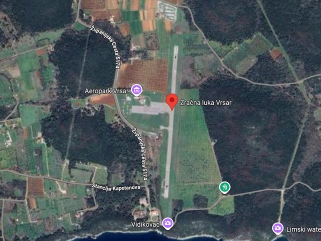 Срушио се авион у Хрватској (Фото: Google maps/Index) Срушио се авион у Хрватској (Фото: Google maps/Index) -