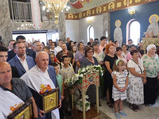 У Мезграји Косе освећен Храм Свете Тројице У Мезграји Косе освећен Храм Свете Тројице - Фото: Уступљена фотографија