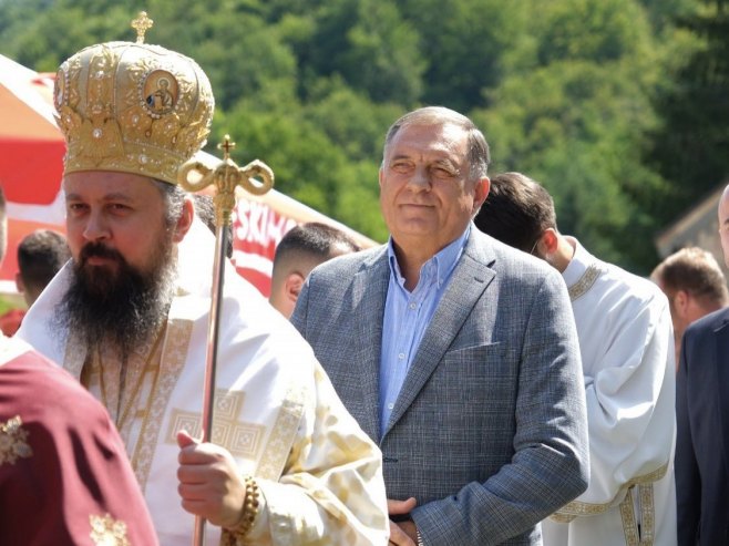 Додик у манастиру Ступље (Фото: x.com/MiloradDodik) Додик у манастиру Ступље (Фото: x.com/MiloradDodik) -