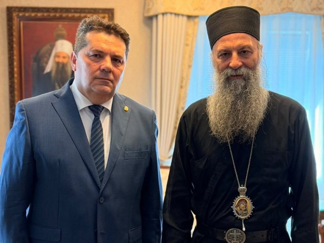 Патријарх Порфирије и Ненад Стевандић Патријарх Порфирије и Ненад Стевандић -
