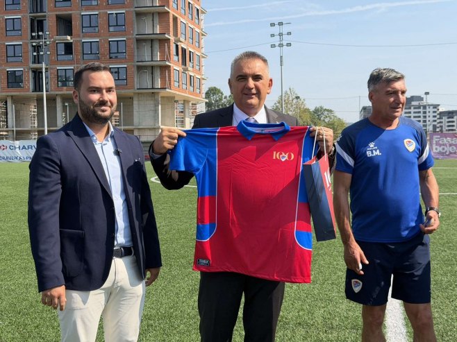 Саво Минић у посјети ФК Борац Саво Минић у посјети ФК Борац - Фото: РТРС
