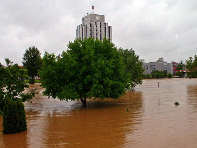 Поплављени Приједор - Фото: РТРС