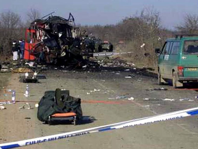Ливадице - Напад на аутобус - Фото: Novosti.rs