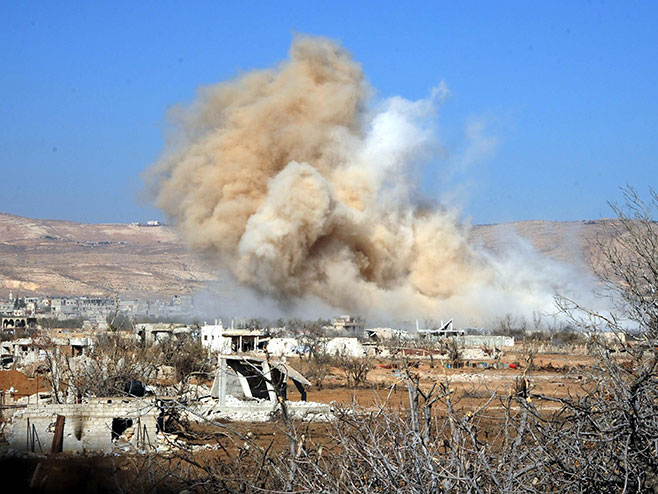 Сирија бомбардовање (Фото: Синхуа) - 