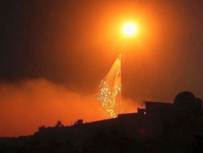 Напад бијелим фосфором у Сирији (Фото: qasioun-news.com) - 