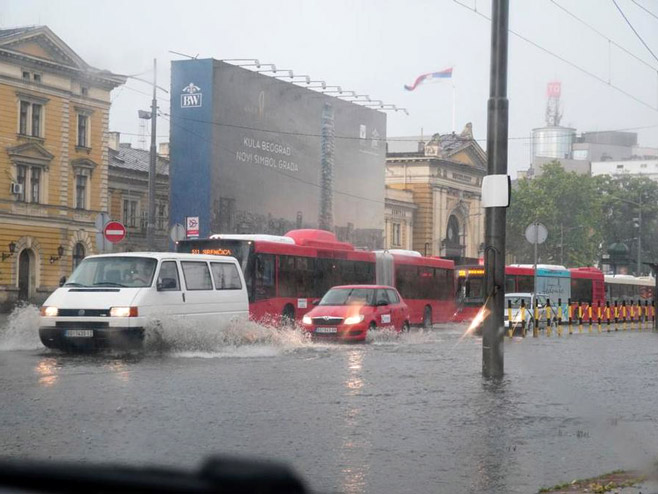 Београд под водом (фото: Владимир Шпорчић) - 