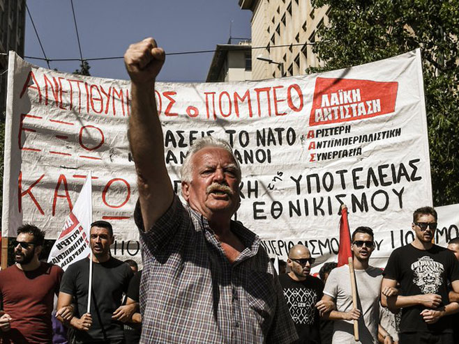 Протести у Грчкој - Фото: Тwitter