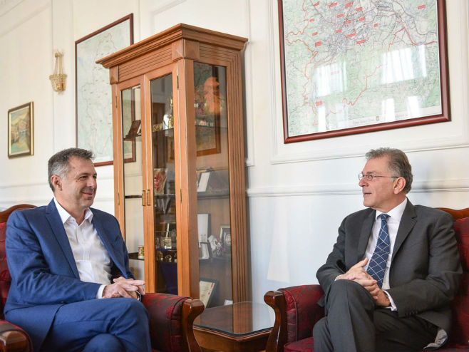 Радојичић са амбасадором Грчке у БиХ - Фото: СРНА