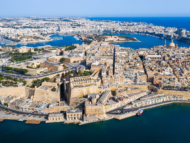 Валета, Малта (Фото: Drone View of Valletta Malta) - 