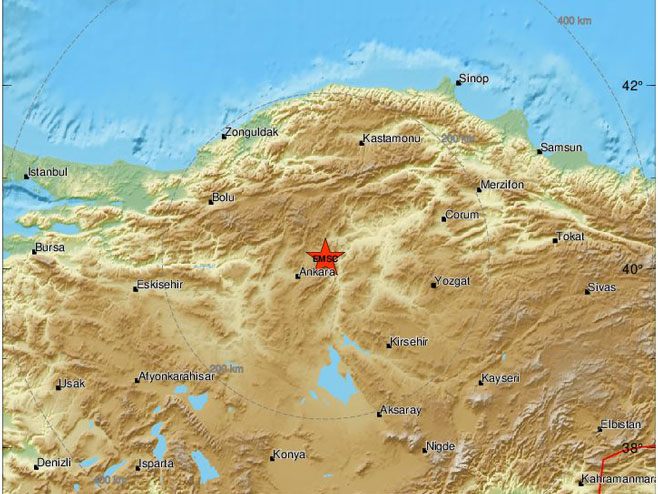 Земљотрес погодио Турску (Фото: EMSC) - 